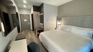 Pillowtop beds, laptop workspace, blackout drapes, soundproofing