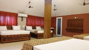 Blackout curtains, free WiFi, linens