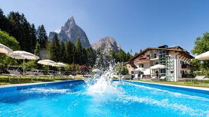 Indoor pool, outdoor pool