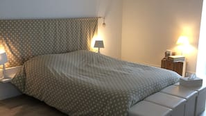 Individually decorated, individually furnished, iron/ironing board