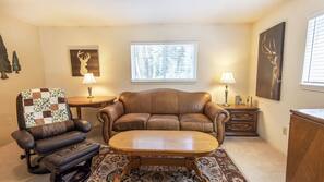 TV, fireplace, stereo