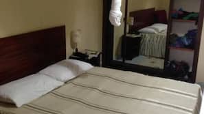 Desk, laptop workspace, free WiFi, linens