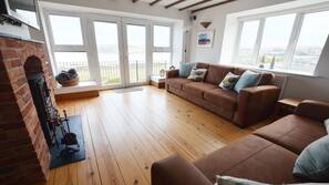 LCD TV, fireplace, Netflix, DVD player