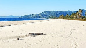 Beach nearby, white sand