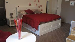 Individually decorated, individually furnished, desk, iron/ironing board