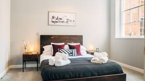 Hypo-allergenic bedding, individually decorated, individually furnished