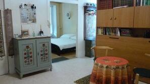 Desk, blackout curtains, iron/ironing board, free WiFi