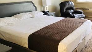 Desk, free WiFi, linens