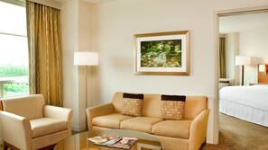 Premium bedding, down duvet, pillow top beds, in-room safe
