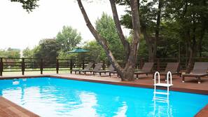 Indoor pool, seasonal outdoor pool