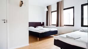Hypo-allergenic bedding, desk, blackout curtains, iron/ironing board