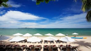 On the beach, white sand, sailing, kayaking