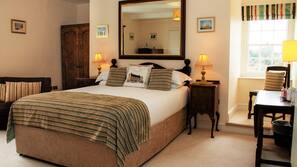 Premium bedding, individually decorated, individually furnished, desk