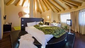Luxe beddengoed, Select Comfort-bedden, een minibar