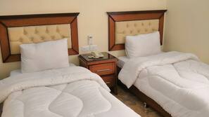Down comforters, in-room safe, iron/ironing board, free WiFi