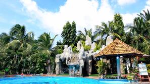 Outdoor pool, open 5:00 AM to 10:00 PM, pool umbrellas, sun loungers