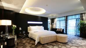 Premium bedding, down duvet, pillow top beds, minibar