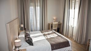 In-room safe, desk, blackout curtains, soundproofing