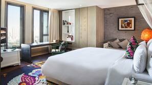 Down comforters, minibar, in-room safe, individually decorated