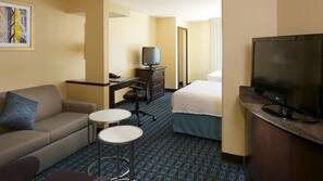In-room safe, desk, laptop workspace, iron/ironing board