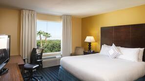 In-room safe, desk, laptop workspace, iron/ironing board