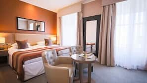 In-room safe, iron/ironing board, rollaway beds, bed sheets