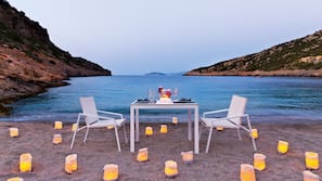 Privatstrand, Sporttauchen, Strandbar