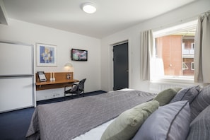 Family Room | Hypo-allergenic bedding, desk, iron/ironing board