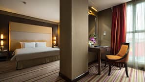 Premium bedding, minibar, in-room safe, desk