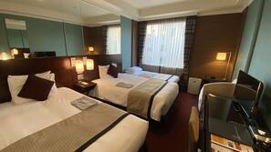 Desk, blackout curtains, iron/ironing board, free WiFi