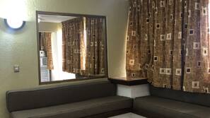 Down comforters, iron/ironing board, free WiFi, linens