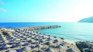 Private beach, windsurfing, rowing