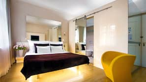 Literie de qualité supérieure, matelas Select Comfort, minibar