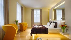 Literie de qualité supérieure, matelas Select Comfort, minibar