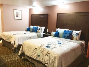 Standard Room, 2 Queen Beds | In-room safe, soundproofing, iron/ironing board, free WiFi