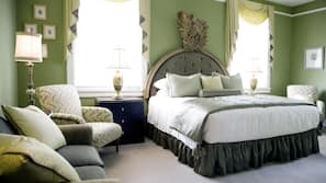 Premium bedding, memory foam beds, individually decorated