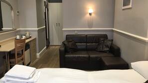 Desk, iron/ironing board, free WiFi, linens