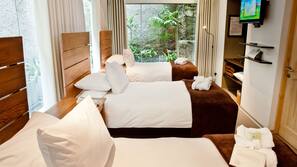 Minibar, caja fuerte, wifi gratis y ropa de cama