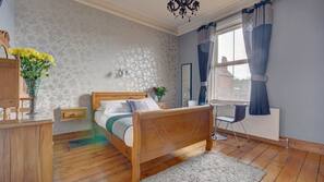 Individually decorated, individually furnished, iron/ironing board