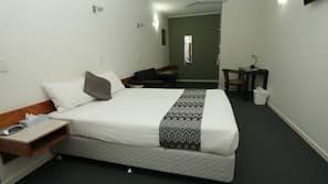 Desk, blackout curtains, iron/ironing board, cots/infant beds