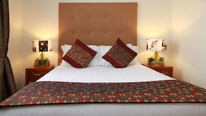 Hypo-allergenic bedding, in-room safe, individually decorated