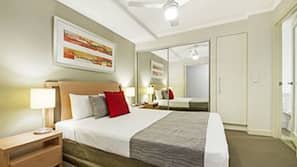 2 chambres, literie de qualité supérieure, fer et planche à repasser