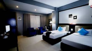 Minibar, in-room safe, desk, free WiFi