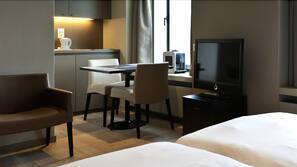 Luxe beddengoed, een kluis op de kamer, individueel gedecoreerd