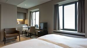 Luxe beddengoed, een kluis op de kamer, individueel gedecoreerd