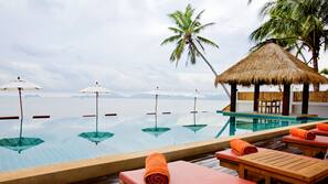 Hồ bơi ngoài trời, mở cửa từ 07:00 đến 18:00, dù/ô trên bãi biển/hồ bơi