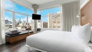 Hypo-allergenic bedding, pillowtop beds, minibar, in-room safe