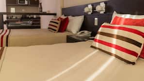 Premium bedding, down duvet, pillow top beds, minibar