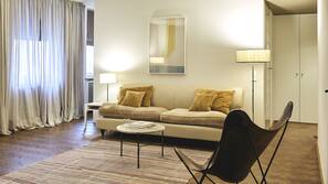LED TV, DVD player, iPod docking station, pay-per-view films