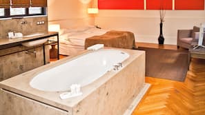 Premium bedding, minibar, in-room safe, desk